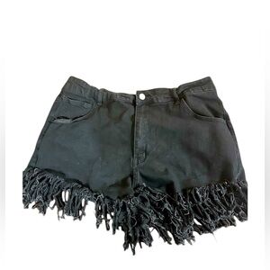 SHEIN black cut off Shorts size 2x
